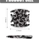 8 PCS Car Door Handle Protector, 3D Carbon Fiber Forged Patterned Door Cup Protector, Anti-scratches Self-adhesive Car Doors Handle Sticker, Universal for Vehicles (Gray)