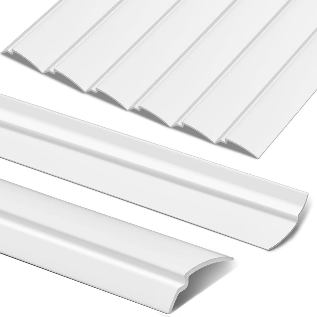 10 Pack 72" Vinyl Snap in Window Glazing Bead Resistant Window Frame Seal Snap in Glazing Bead Vinyl Spline (White)
