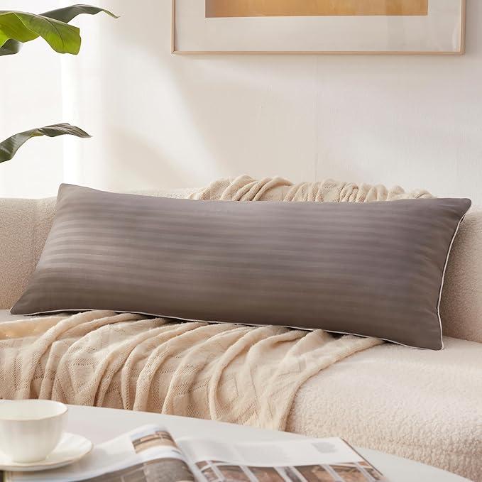 Memory Foam 14 x 36 Inch Throw Pillow Insert, Premium Lumbar Pillow Insert for Decorative Throw Pillow, Living Room, Couch and Sofa, 14 x 50 Inch, Gray