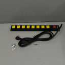 8 Outlet Long Power Strip, 2100J Surge Protector Heavy Duty 6FT Cord Wide Spaced and Wall Mount Metal Powerstrip for Home Office Garage Workshop