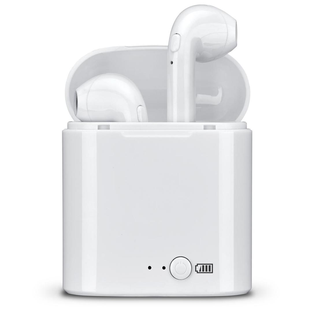 iLive Electronics Truly Wire-Free Bluetooth Earbuds, Sweatproof Design, Charging Case, White