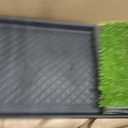 Ottomanson Artificial Grass Puppy Potty Training Pad with Tray, 15" x 30" Reusable Pee Pad for Small Pets and Dogs