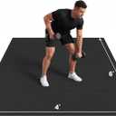 Large Exercise Mat, 7'x5'/6'x4'/8'x6'/10'x6', 8mm PVC Workout Mat
