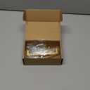 Ravinte 5 Pack Solid 5 Inch Kitchen Square Cabinet Handles Brushed Brass Drawer Pulls Kitchen Cabinet Hardware Handles (5" Hole Center)