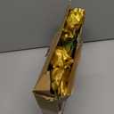 10 Pcs Gold Rose Artificial Flower, Faux Silk Flowers With Long Stems, Fake Roses Bulk Bouquet for Decoration Valentine's Day Centerpieces Proposal Bridal Bouquets Shower Party Home Floral Decor