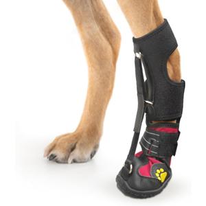 Strap-On Drop Foot Brace (No Knuckling Boot Brace) for Dogs Corrective Dog Shoes to Safely Lift Toes for Foot Issues, Arthritis, and improving Walking gait in Dogs,Patent Pending(L)