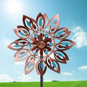 Wind Spinners for Outdoor Yard Decor, 360 Degrees Swivel Outdoor Metal Wind Spinner, 62" Wind Sculptures Garden Decor for Patio Lawn Yard (Medium)