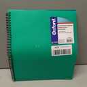 Oxford Poly 8-Pocket Organizer, Letter Size Folder, Durable Translucent Poly, Wire Binding, Holds 200 Sheets, Assorted Colors (Red, Blue, Green and Purple), No Color Choice, 1 Per Pack (5740404)