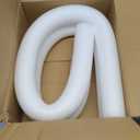 Floating Pool Noodles Foam Tube 2-Pack, Thick Hollow Noodles for Floating in The Swimming Pool, 52" Inches Long (White)
