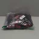 KUTUMAI Off The Shoulder Maxi Long Dress Corset Ruched Bodycon Formal Wedding Guest Dresses for Women (Large, Redfloral)