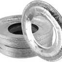 Oedema 40 Pack Aluminum Foil Stove Burner Covers 9" Round Gas Stove Burner Covers Gas Stove Top Protector for Kitchen Cooking