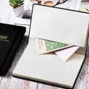 2026 Planner - Planner 2026, 12-Months 2026 Planner Weekly and Monthly, Jan. 2026 - Dec. 2026, 5.75" x 8.25", Saffiano Leather with Thick Paper, Back Pocket with Notes Pages (Dark Black C)