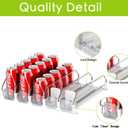 IBORING Drink Organizer for Fridge,Self Pushing Fridge Drink Organizer,Automatic Drink Dispenser for Fridge-Holds up to 15 Cans, 14.96inch, White