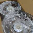 Sucolite Small 11.8" Table Lamps Set of 2, Bedside Nightstand Lamps for Bedroom Kids Room, Cute Desk Lamps with Studded Texture Base for Reading Nursery Living Room Office, White