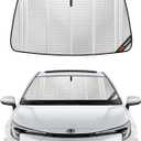 Pigenius Windshield Sun Shade for Toyota Corolla Hatchback 2019-2025, Corolla Sedan 2020-2025. Full Coverage Rearview Mirror Shade for Ultimate Protection