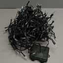 100 Clear Twinkle Lights on Green Wire, Indoor/Outdoor Use, Lighted Length of 20.6', Total Length of 21.8'