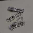 MFi Certified iPhone Charger, 4Packs(3/6/6/10FT) USB iPhone Charging Cable Nylon Braided Fast Charging Cord Compatible for iPhones/Pad(Gray +White)