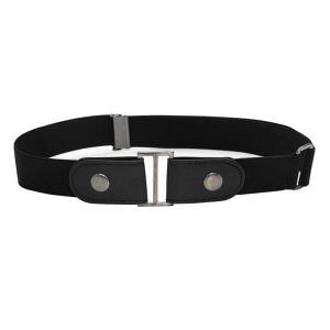 Buckle -less elastic belt for men and women (2Pack) that attaches to belt loops and provides a comfortable fit without pressure or a bulky buckle 6 pack