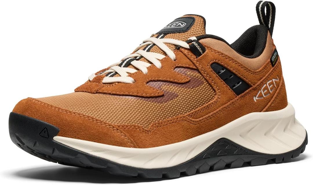 KEEN Women's Hightrail Low Height Durable Lightweight Breathable Leather Waterproof Hiking Shoes, 8.5