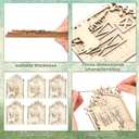 Roowest 6 Pcs Large 3D Christmas Farm Animal Ornaments 4.5 in Wood Farmhouse Ornament Rustic Country Christmas Decorations Cow Pig Chicken Horse Sheep Duck Hanging Decor for Xmas Tree Craft