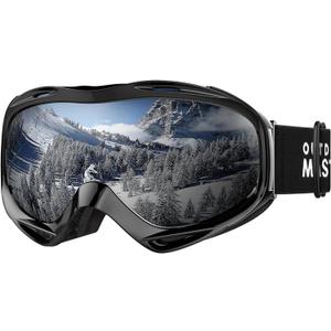 OutdoorMaster OTG Ski Goggles - Over Glasses Ski/Snowboard Goggles for Men, Women & Youth - 100% UV Protection