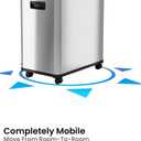 iTouchless 16 Gallon Touchless Sensor Kitchen Trash Can and Recycle Bin with Wheels, 61 Liter Stainless Steel Dual-Compartment (2 x 8 Gallon) Combo Recycling and Garbage Trashcan