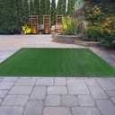 Garland Rug Artificial Grass 8 Ft. X 12 Ft. Large Indoor/Outdoor Area Rug Green -Lush Green, Durable, and Low-Maintenance for Patios, Lawns, and More