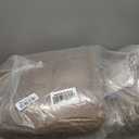 downluxe Chair Cushions for Dining Chairs 4 Pack, Tufted Indoor Chair Pads with Non-Slip Bottom, U-Shaped Kitchen Chair Cushions, 17"x17"x4", Brown