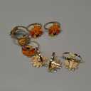 Thanksgiving Napkin Rings Set of 8 Fall Maple Leaf Pumpkin Turkey Napkin Holder Buckle Rings Thanksgiving Table Decorations Party Decor