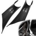 ABS Interior Door Panel Handle Covers Left Front and Right Front Compatible with BMW 320,328,330,335,M3 2012-2018 & BMW 428, 435,M4 2014-2017 (Carbon Fiber Black)