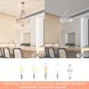 Brushed Nickel Chandeliers for Dining Room, Rustic Farmhouse Crystal Chandelier with Round Metal Shade, Modern 6-Light Large Light Fixture for Hallway, Bedroom, Foyer