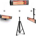 Heat Storm Tradesman 1500 Watt Infrared Heater Tripod Combo, Remote
