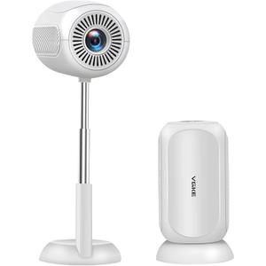 VGKE Mini Projector with WiFi6 and Bluetooth, Portable Outdoor Movie Projector Supports 4K, Auto Keystone Correction, Short Throw Movie Projector Compatible with HDMI/USB/Smartphone/TV Stick