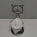 Marbrasse Desktop Glass Planter Vase Holder, Modern Creative Cat Plant Terrarium Metal Stand for Hydroponics Plants Home Garden Wedding Decoration Outdoor Planter Ideas (Style 2) (Jklw308-16)