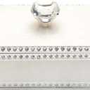 Diamond Crystal Jewelry Storage Box for Rings Earrings Necklace Treasure Chest Organizer Jewelry Keepsake Gift Box Case for Girl Women (Diamond Rectangle Silver Plating) (Large)