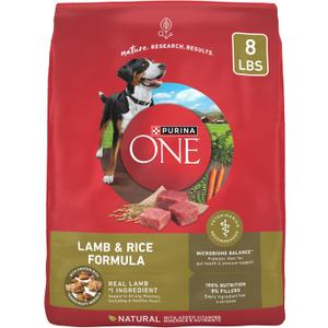 Purina ONE Dry Dog Food Lamb and Rice Formula - 8 lb. Bag (EXP 02/01/27) Purina ONE Dry Dog Food Lamb and Rice Formula - 8 lb. Bag (EXP 02/01/27)