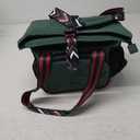 SUNNY BIRD 12L Large Insulated Lunch Bag, Foldable Lunch Cooler Box for Women Adult and Men, Fits 18 Cans (Green with Boho Strap