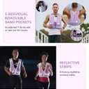 Adjustable Weighted Vest Woman 5-12lb/9-16lb/17-24lb/23-30lb Weight Vest with Reflective Stripe, Zipper Rucking Running Vests for Women Men Workout Walking Strength Training Weight Loss Fitness Weightlifting