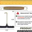 Trampoline Springs Replacement 3.5" to 8.5" Galvanized Steel Heavy Duty High Tensile Universal Trampoline Accessories with T-Hook Tool, 12 to 48 Pack