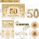 50th Birthday Decorations for Women 50 Year Old Birthday Decorations 28PCS