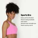 Amazon Essentials Women's Active FormFlex Buttery Soft Light Support One Shoulder Strappy Back Sports Bra