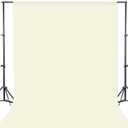 GFCC Ivory Photo Backdrop - 10FTx10FT Background for Photography Photo Booth Backdrop for Photoshoot Video Recording Background Screen Parties Curtain