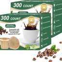 CAPMESSO Disposable Coffee Paper Filters Replacement Kerig Filter Compatible with Reusable Single Serve Pods Keurg Coffee Maker- 600 Count (Natural)