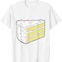 White Vanilla Cake Halloween Costume Food Dress Up Cosplay T-Shirt, Size M