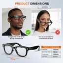 AI Smart Glasses with Camera, 1080P HD Video Recording Glasses,Bluetooth Speaker,Wireless Music & Calls,Real-Time Translation,Voice Control,Unisex