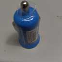 2 x Dual USB Car charger, Green and Blue