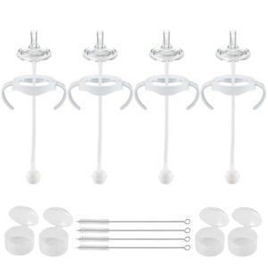 Straw Cup Conversion Kit for Philips Avent Natural Baby Bottles,Weighted Straw Sippy Cup Transition Kit with Soft Nipple and Handles for Toddler, Pack of 3