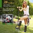 2-in-1 Lawn Aerator & Weeding Tool Set, SnowShovel - Multifunctional Garden Soil Aerator,Weed Remover, and Snow Shovel for SmallLawns, Tight Corners, and Yard Care