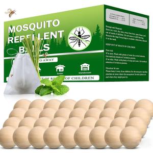 Mosquito Repellent Outdoor Patio 36 Balls - Mosquito Repellant Indoor & Outdoor for Yard Home Patio Travel Camping, Keep Mosquitoes Away from Door Patio