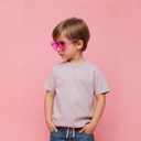 14 Pairs Pink Heart Sunglasses, Heart Shaped Sunglasses for Women, Candy Color Frameless Love Glasses, Funny Transparent Rimless Glasses for Party